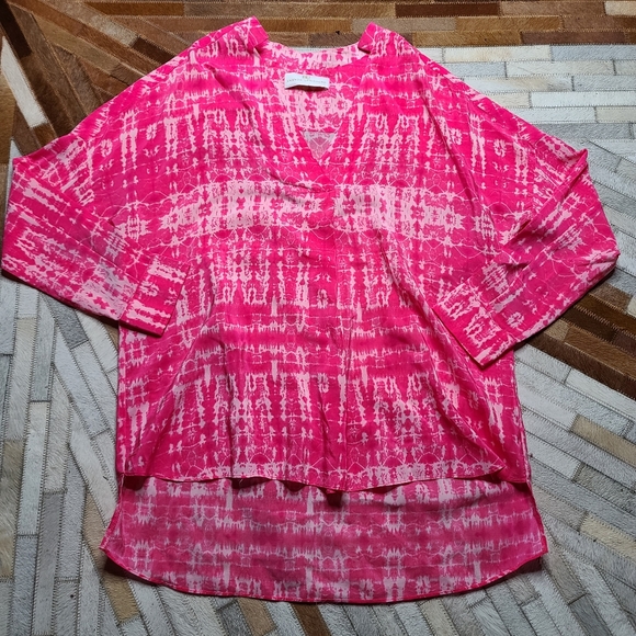 Amanda Uprichard Tops - Amanda Uprichards Tie Dye Silk Blouse